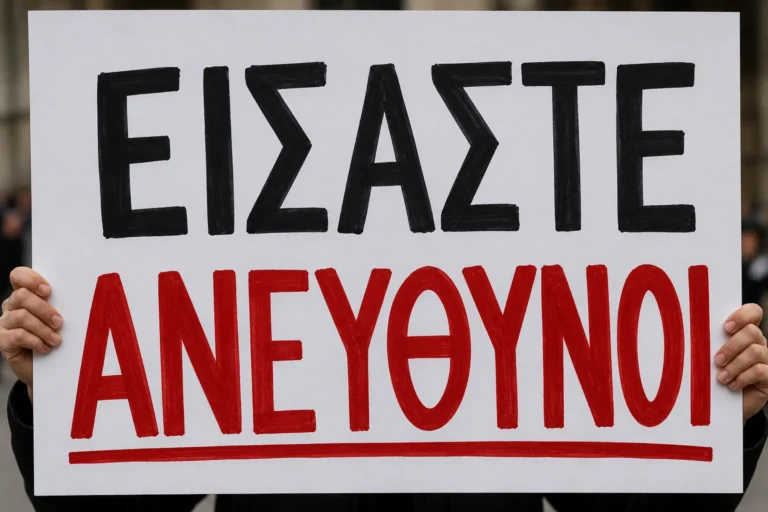 Είσαστε ανεύθυνοι