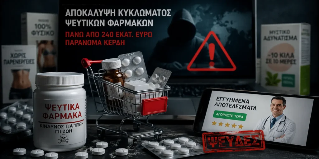 αποκάλυψη του διεθνούς κυκλώματος με τα ψεύτικα φάρμακα