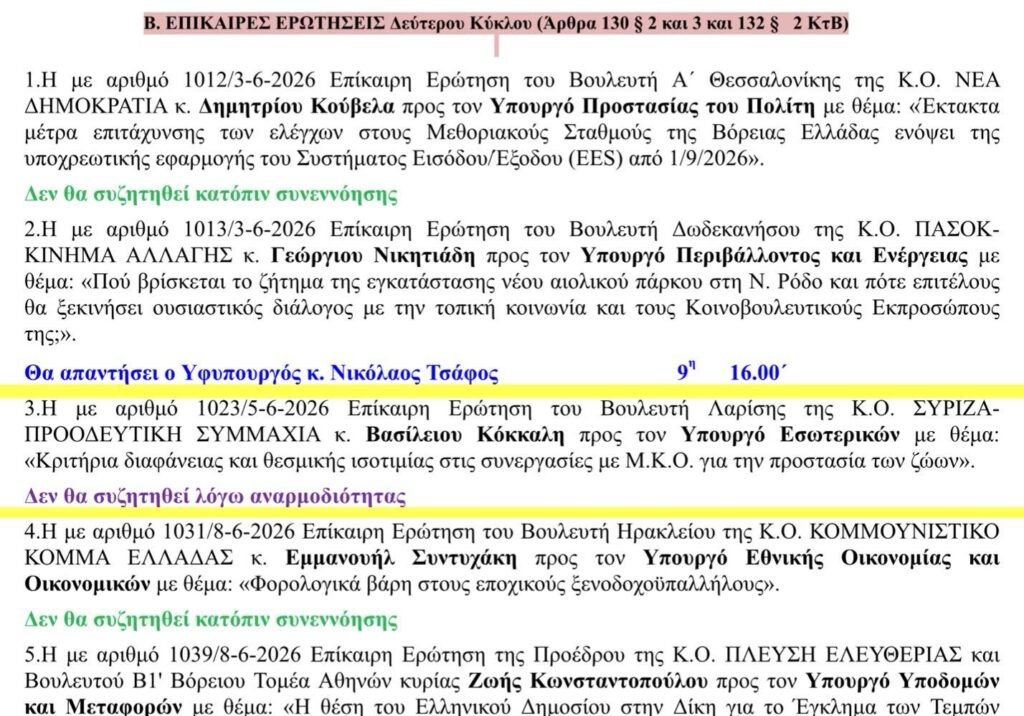 υπάρχουν θεσμοι;